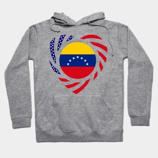 Venezuelan American Multinational Patriot Flag (7 Stars) (Heart) Hoodie